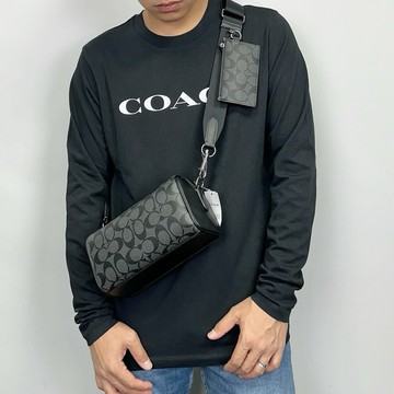 【New START精品服飾-員林】現貨 Coach Axel 男款 二合一 波士頓包 卡夾 側背包 男生包包