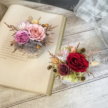 【母親節禮盒】 玫瑰擴香小盆栽 母親節禮物