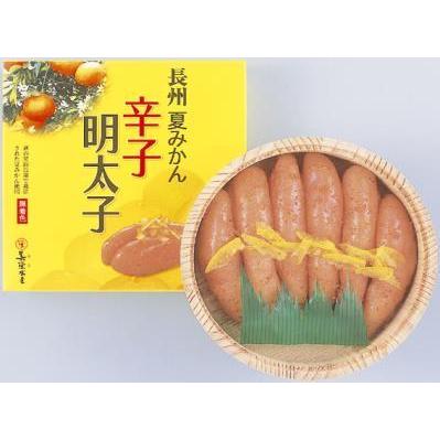 長州 夏みかん 辛子明太子(無着色)250g 木樽入り