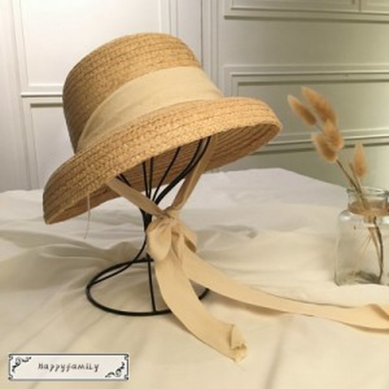 mia_hat_and_accessory カンカン帽 ラフィア 麦わら
