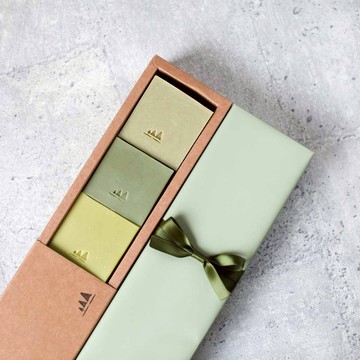 給他的草葉手工皂禮盒 -1組3入