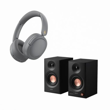 【EDIFIER】W800BT PRO 無線降噪耳罩耳機+ MR3 2.0專業監聽喇叭