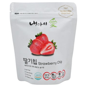 Naeiae 嬰幼兒水果風味果乾 草莓 適合1歲以上寶寶 無添加 成分簡單安心  12g  1包