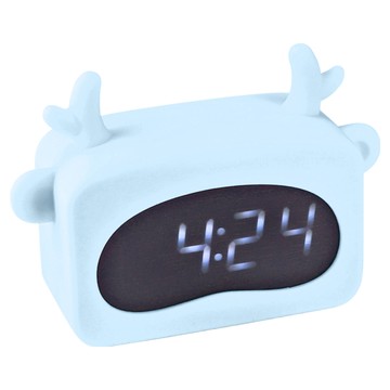 RONEVER 可愛動物鬧鐘 CK002  103 x 47 x 89mm  藍鹿  1個