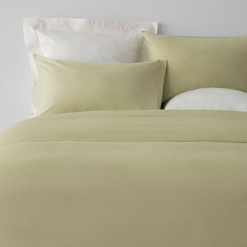 PALETTE250織素色純棉被套單人琉璃綠