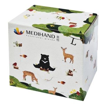 MEDIHAND 美恆 PVC透明手套 L 彩繪  1套  50個裝