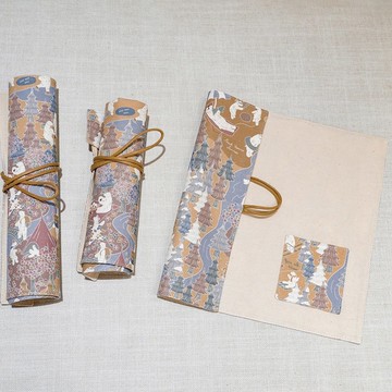 【環保愛地球】隨身餐具袋│白熊森林-秋楓咖