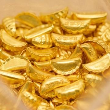 臺灣出貨📣仿真合金迷你小餃子天之驕子微縮擺件招財納福diy飾品配件