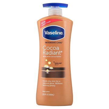 Vaseline 凡士林乳液可可奶油，含鎖水凡士林護理微因子，24小時保持肌膚潤澤，迅速吸收不黏膩，600ml  1件