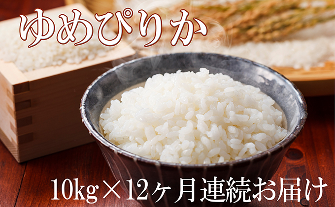 北海道滝川産ゆめぴりか 10kg 12ヶ月連続｜北海道 滝川市 米 お米 白米 ご飯 ゆめぴりか ユメピリカ 定期便 連続お届け