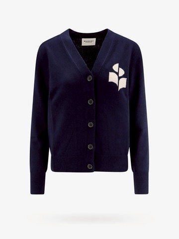 Cotton and wool cardigan with melange effect - MARANT ETOILE - gender_Woman