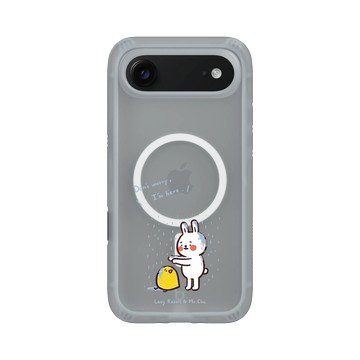iPhone Air AirX 流變灰 - 懶散兔與啾先生 Lazy Rabbit and Mr.Chu - 有我在