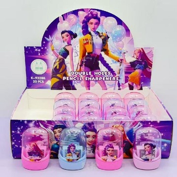臺灣出貨💖新款K-POP獵魔女團卷筆刀小學生鉛筆手工削筆器卡通高顏值削筆刀