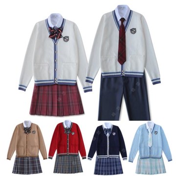 原創學生校服高中班服JK制服套裝DK英倫學院風針織親子教師情侶裝