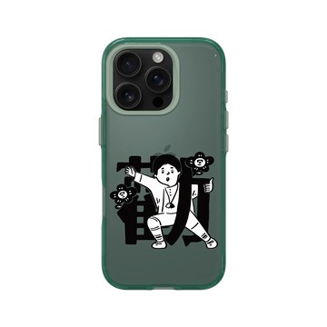 iPhone 16 Pro Clear 憂墨綠 - Abei x 勸世三姊妹 - 小火旺與HuaHua勸世華麗登場