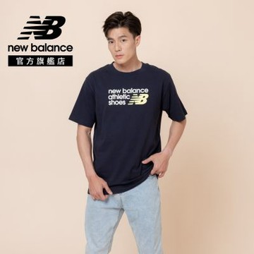 【New Balance】短袖上衣_男性_深藍色_MT51900DNT