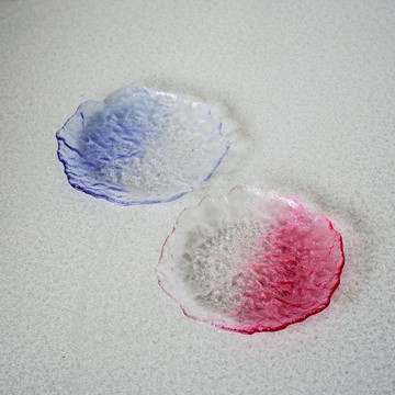 不規則漸層玻璃盤