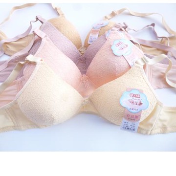 安菲娜349中年媽媽薄杯女文胸罩 AB杯 無鋼圈固定肩帶三排扣內衣