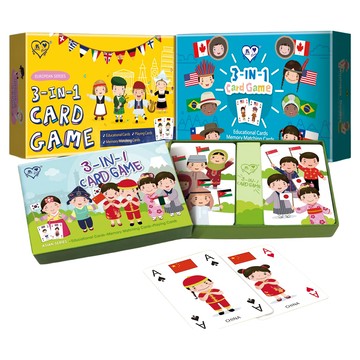 Royal 樂友 童趣三合一教育防水亞洲版撲克牌  1盒