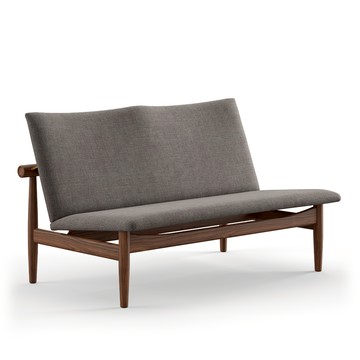 Japan Sofa 雙人座沙發（深灰 / 胡桃木）