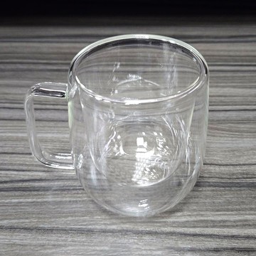 iBonjour玻璃雙層手把杯-300ml