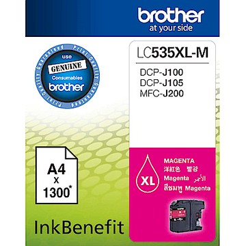 Brother LC535XL-M 原廠超高容量紅色墨水匣