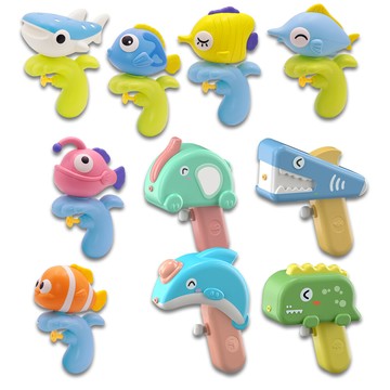 幾何水槍 小魚水槍 造型水槍 兒童水槍 玩具水槍 戲水玩具 沙灘玩具
