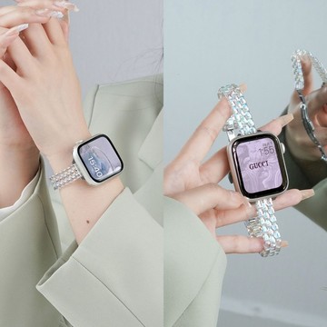 時尚錶帶 龍紋鐳雕 小蠻腰手表帶 適用於 Apple watch 11 10 9 8 7 6 SE 3 蘋果 46mm
