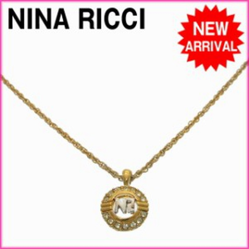 ニナリッチ ネックレス ラインストーン ロゴ ゴールド シルバー Nina Ricci 中古 D646 通販 Lineポイント最大1 0 Get Lineショッピング