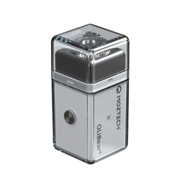 MOZTECH X OLIBEAR 電動迷你刮鬍刀(+鼻毛修剪套裝) - 青嵐白