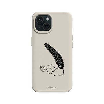iPhone 15 SolidX 貝殼灰 - 哈利波特 Harry Potter - 羽毛筆和眼鏡