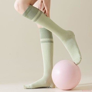 精選好物🌈瑜伽襪抗壓運動壓力襪控色簡約條紋-美腿塑形抗滑移舒適私密