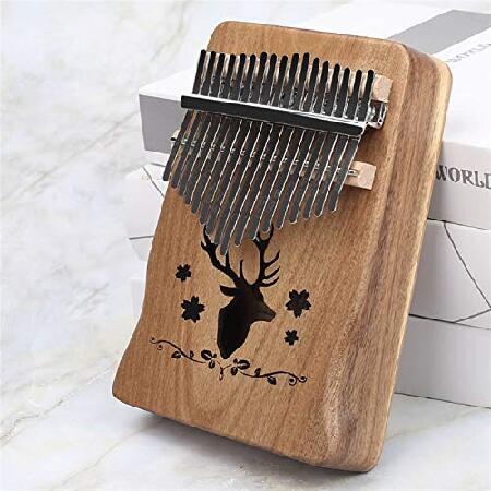 Beginner Kalimba Mahogany Kalimba 17-note Finger Piano Instrument (Color B)