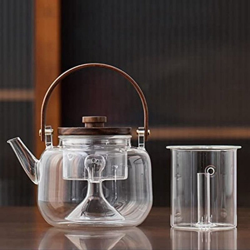 Zoli 耐熱ガラスティーポット おしゃれ 急須 ガラス 紅茶ポット 直火可 竹製持ち手 茶器 800ml 大容量 茶こし付き 割れにくい 通販 Lineポイント最大0 5 Get Lineショッピング