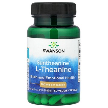 Swanson Vitamins, Suntheanine® L-酪氨酸，100 毫克，60 粒素食膠囊