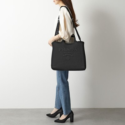 PRADA プラダ 1BG395 KAO 2DXI CANAPA トートバッグ レタリング