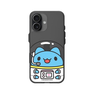 iPhone 17 Clear (相機按鈕) 酷墨灰 - 貓貓蟲咖波 Bugcat Capoo - 太空咖波呼叫地球總部