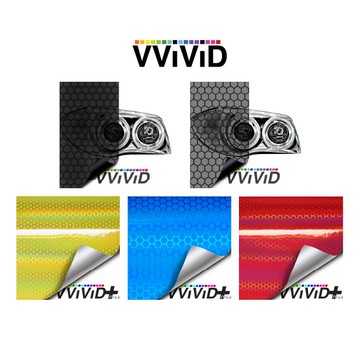 【VVIVID 加拿大 鐳射蜂巢燈膜／蜂窩燈膜】鑄造改色膜｜汽車貼膜 包膜 車身貼紙｜Car Wrap｜【JY眾悅】現貨