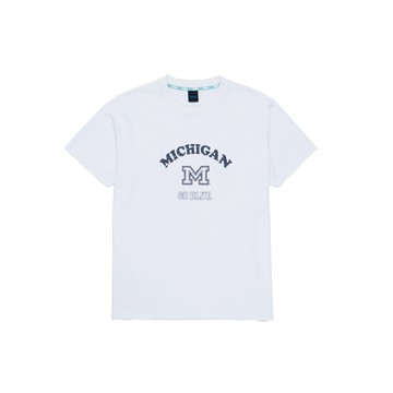 NCAA 男女 基本印花T_MCG 白 7525101000
