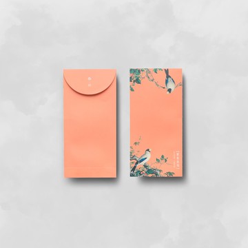 【萬用袋】仙萼長春・櫻桃桑鳲 | 紅包袋 | 6入