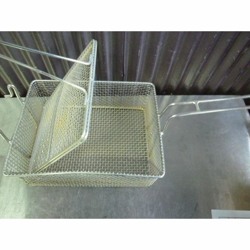 E210509L@フライヤー用揚げカゴ(押さえ付き)(1)W180xD240xH90 E210509L@フライヤー用揚げカゴ(押さえ付き)(1)W180xD240xH90