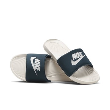 NIKE 耐吉 男休閒拖鞋-白綠色 VICTORI ONE SLIDE-CN9675403