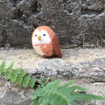 守護神 貓頭鷹 胸針 聖誕禮物 羊樂多羊毛氈樂園