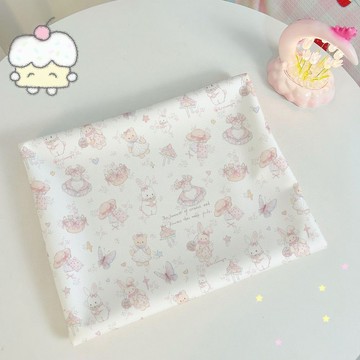 ins風夢幻洛麗塔兔子桌布可愛少女心diy布料宿舍臥室滿鋪裝飾布鉅惠