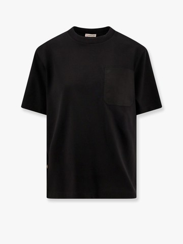 Double cotton t-shirt with lateral slits - MONCLER - gender_Woman