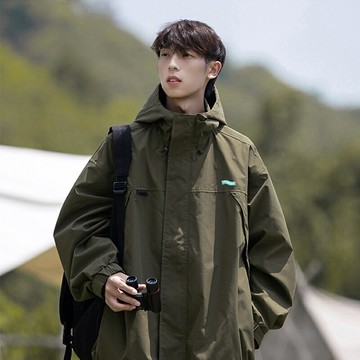 【MLM】新版型防風防潑水騎士外套 連帽外套 休閒外套 防風外套男 連帽 韓版寬鬆外套 男 高質量 港風 戶外旅行外套