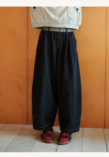 羊毛紡氣球牛仔褲