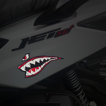 鯊魚牙齒 反光貼紙 機車貼紙 汽車貼紙 防水貼 1份包含左右邊