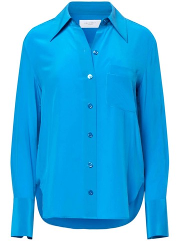 Equipment - Quinn silk shirt - women - Silk - L - Blue