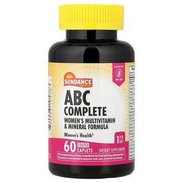 Sundance Vitamins, ABC 多面，女士多維生素礦物質配方，60 片包衣囊片
